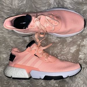 Adidas neon pink athletic shoes- Size 9